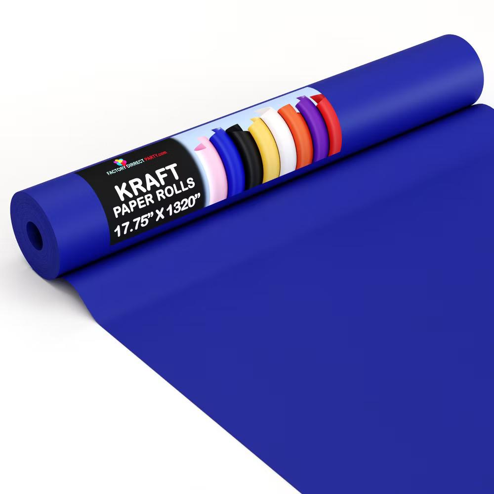 Exquisite Colored Kraft Paper Roll 17.5 In 110 Ft Kraft Wrapping Paper Craft Paper Shipping Paper Kraft Paper Roll Gift Wrap - Image 9