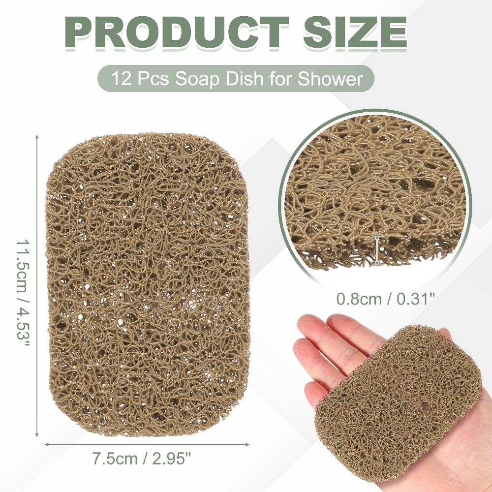 Soap Holder Pads, Soap Dish Saver Holder, Bar Dish Pads Non-Slip Self Draining - Image 32