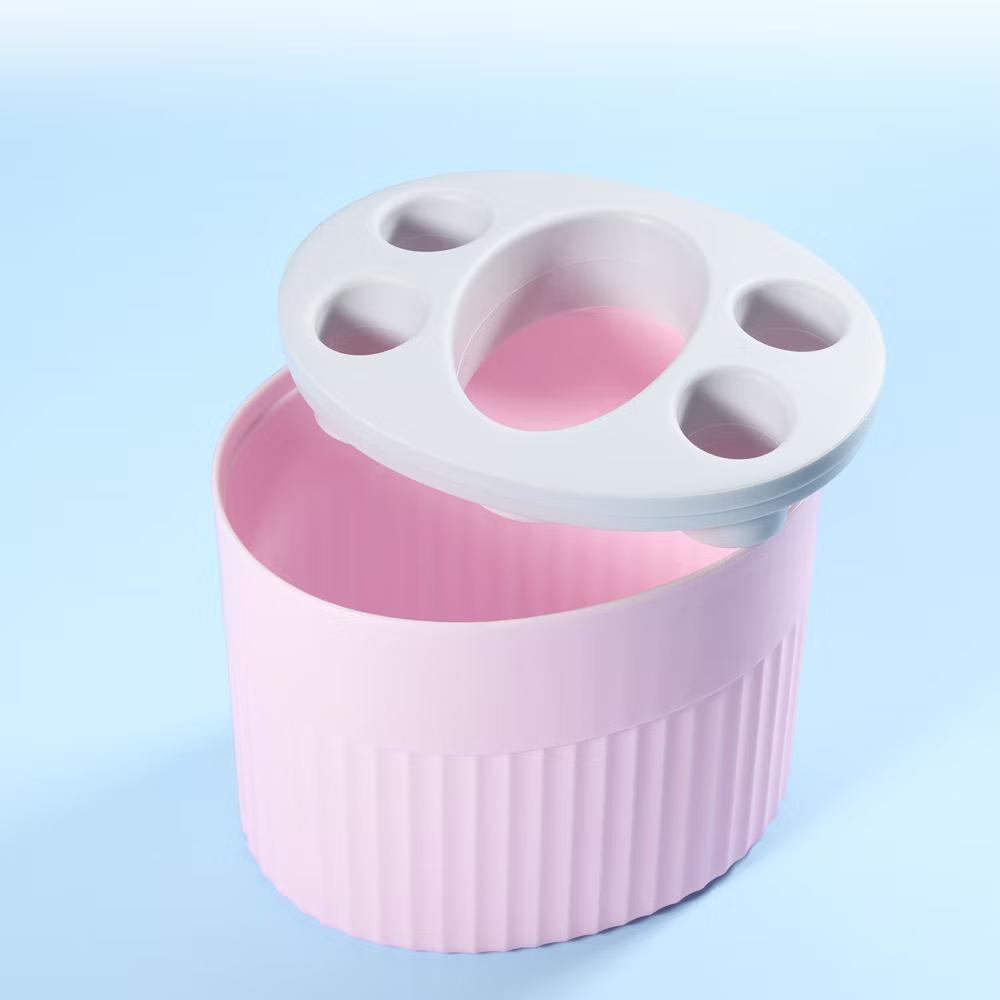 Bathroom 5-Slot Toothbrush Holders 4.69"x3.62"x3.73" 1 Pc - Image 11