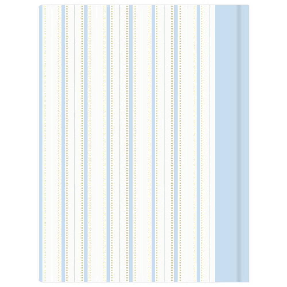 Day Designer 6"x8" 2026-2027 Boutique Edition Weekly/Monthly Planner Ticking Stripe Blue Bookbound - Image 3