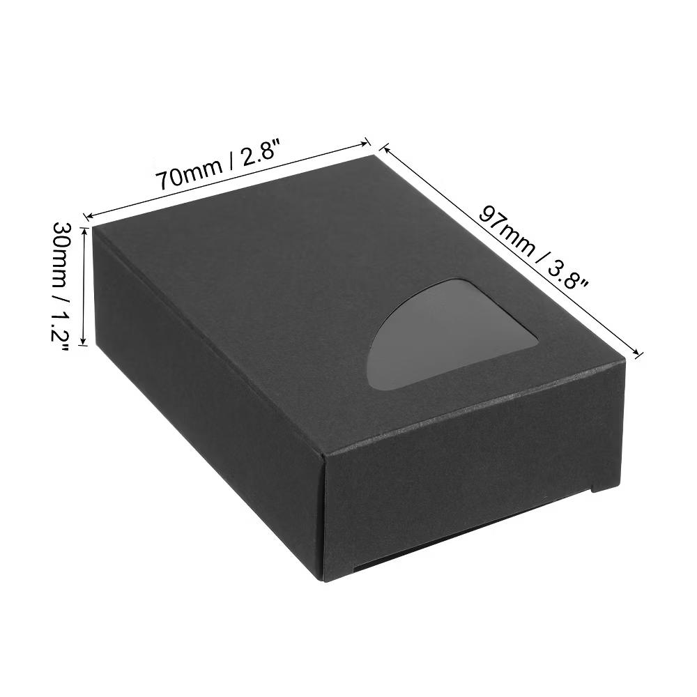 Paper Sturdy Soap Box with Triangle Pattern Clear Window 30 Pcs - Image 5