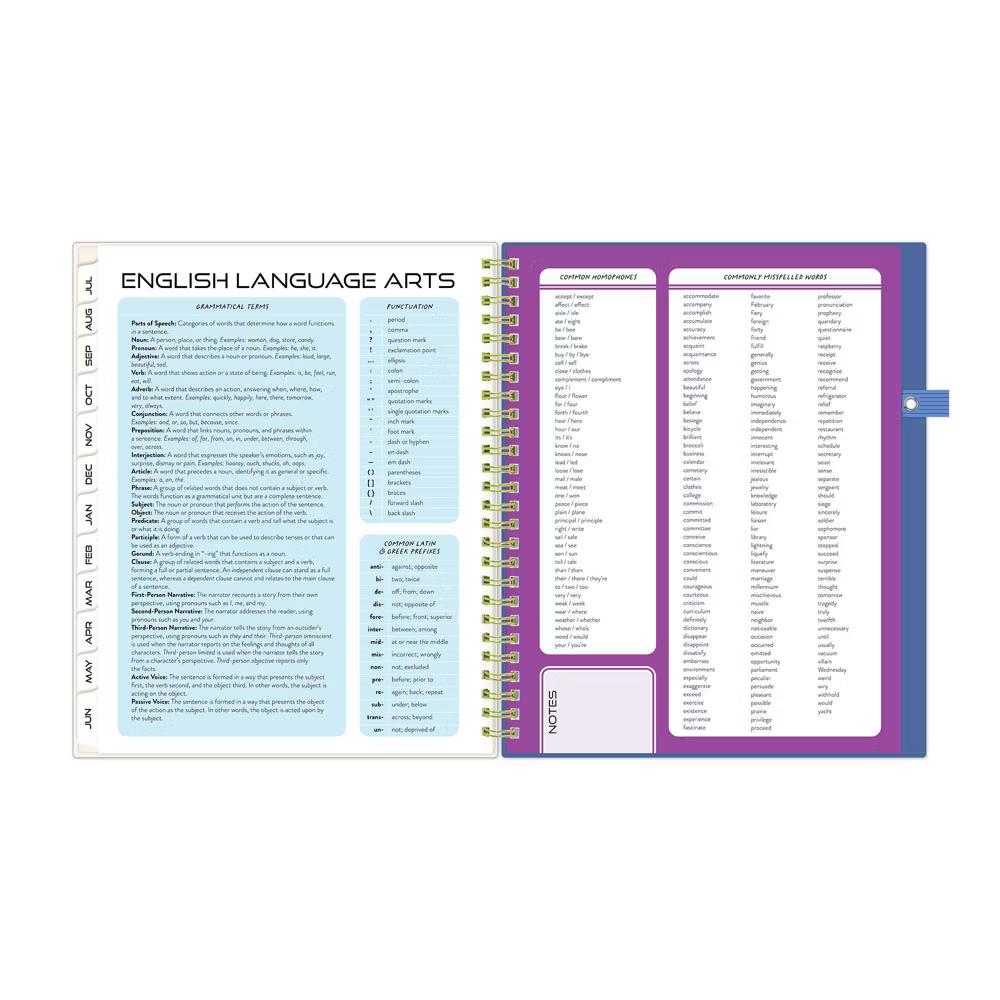 Blue Sky Your Year 7-12 Grade Weekly/Monthly Planner Wirebound 7"x9" Cream Collage - Image 2