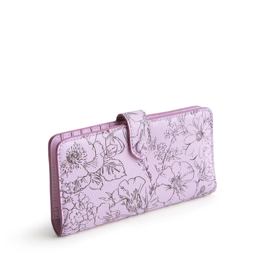 Women's Leather Tab Wallet