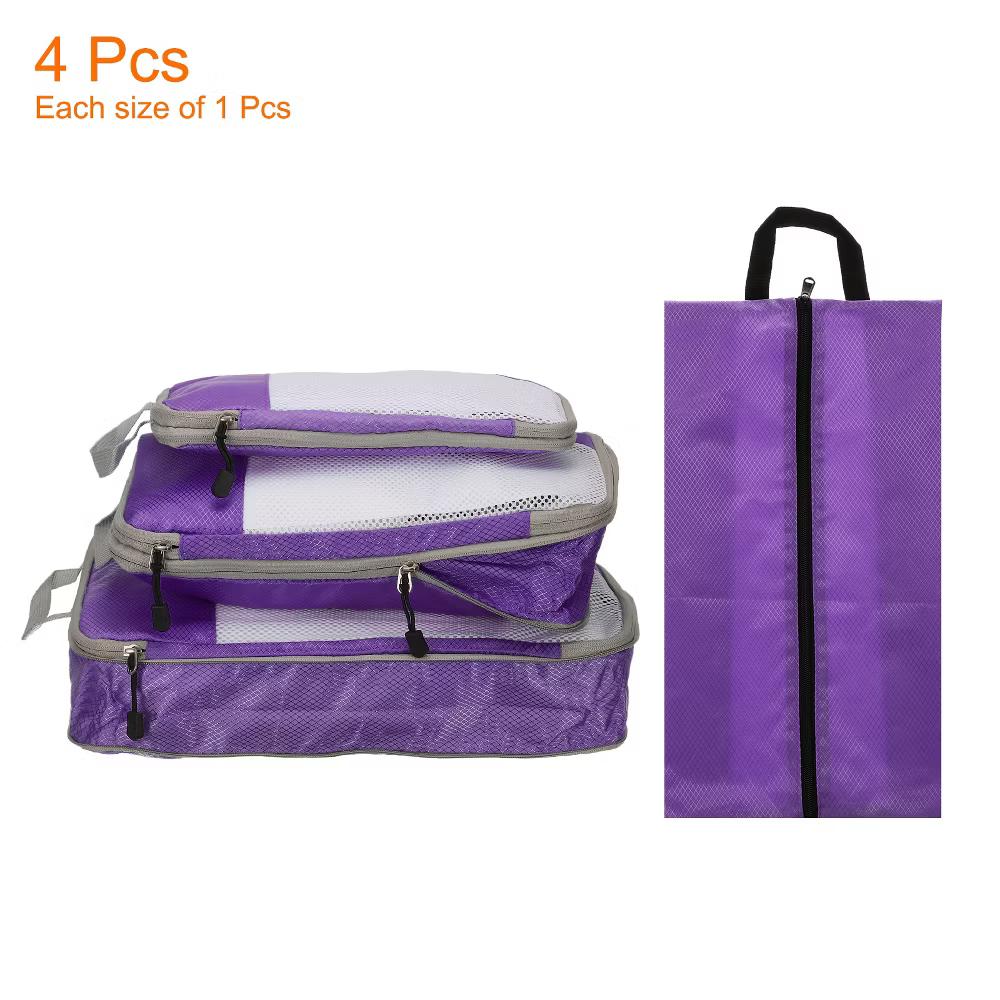 Suitcases Compression Packing Cube Waterproof Travel Luggage Organizers Bag 3 Pcs - Image 10