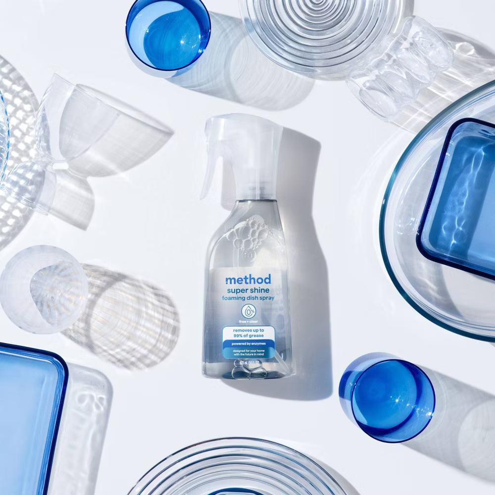 Method Super Shine Foaming Dish Spray Powered By Enzymes Free Clear - Image 7