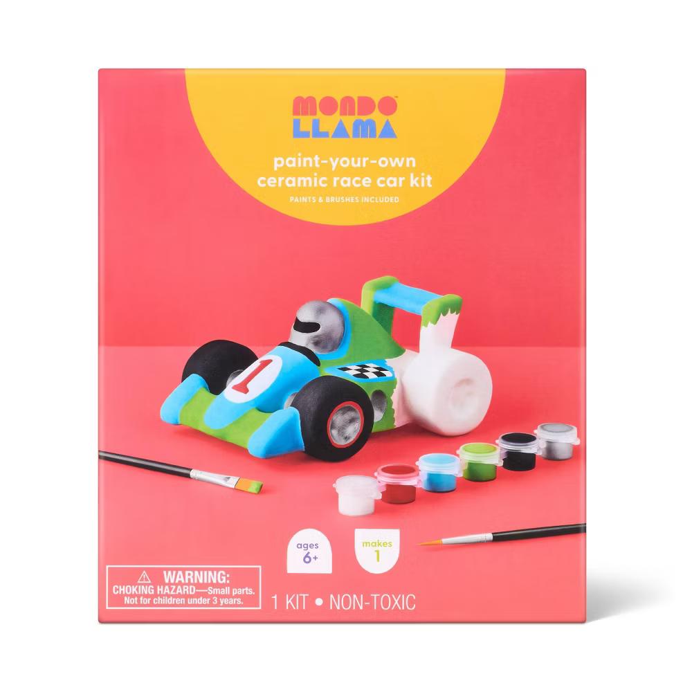 Ceramic Race Car Painting Craft Activity Kit - Image 2
