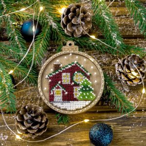Crafts Bead embroidery kit on wood FLK-369