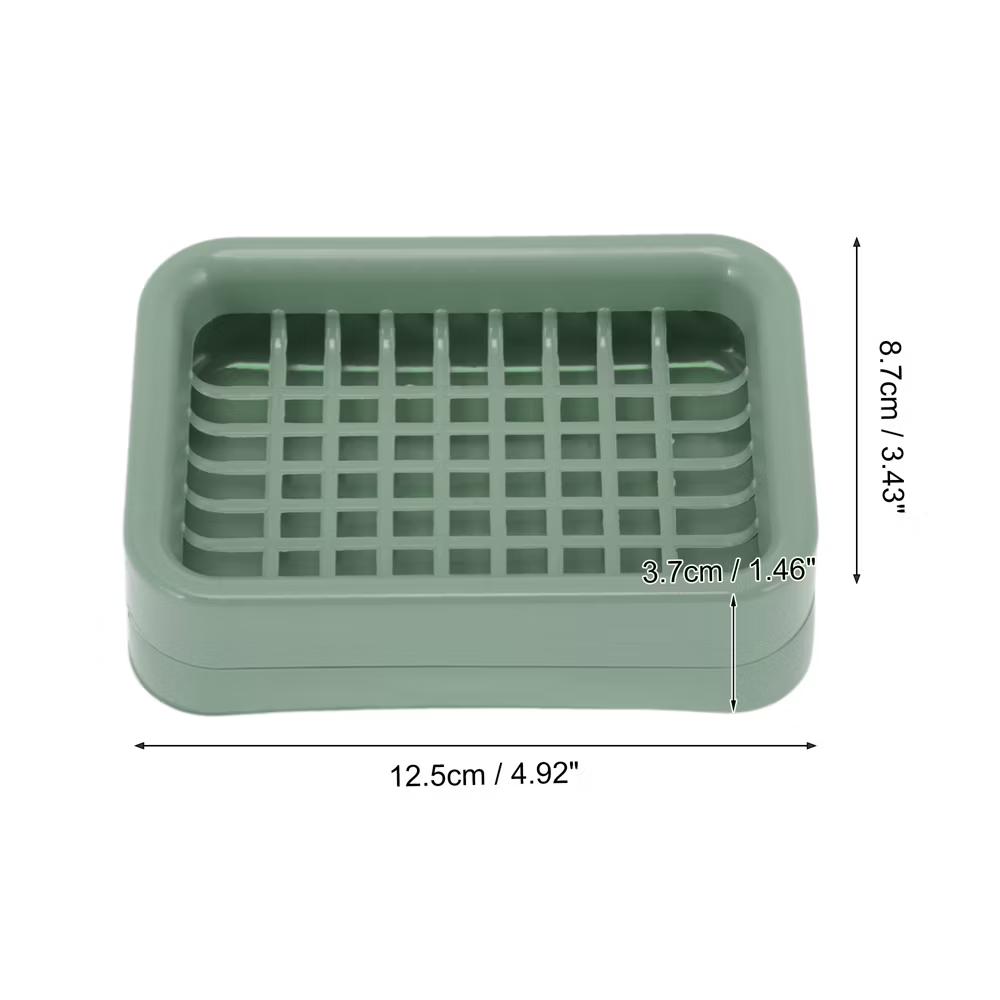 Double Layer Grid Soap Dish 1 Pc - Image 8