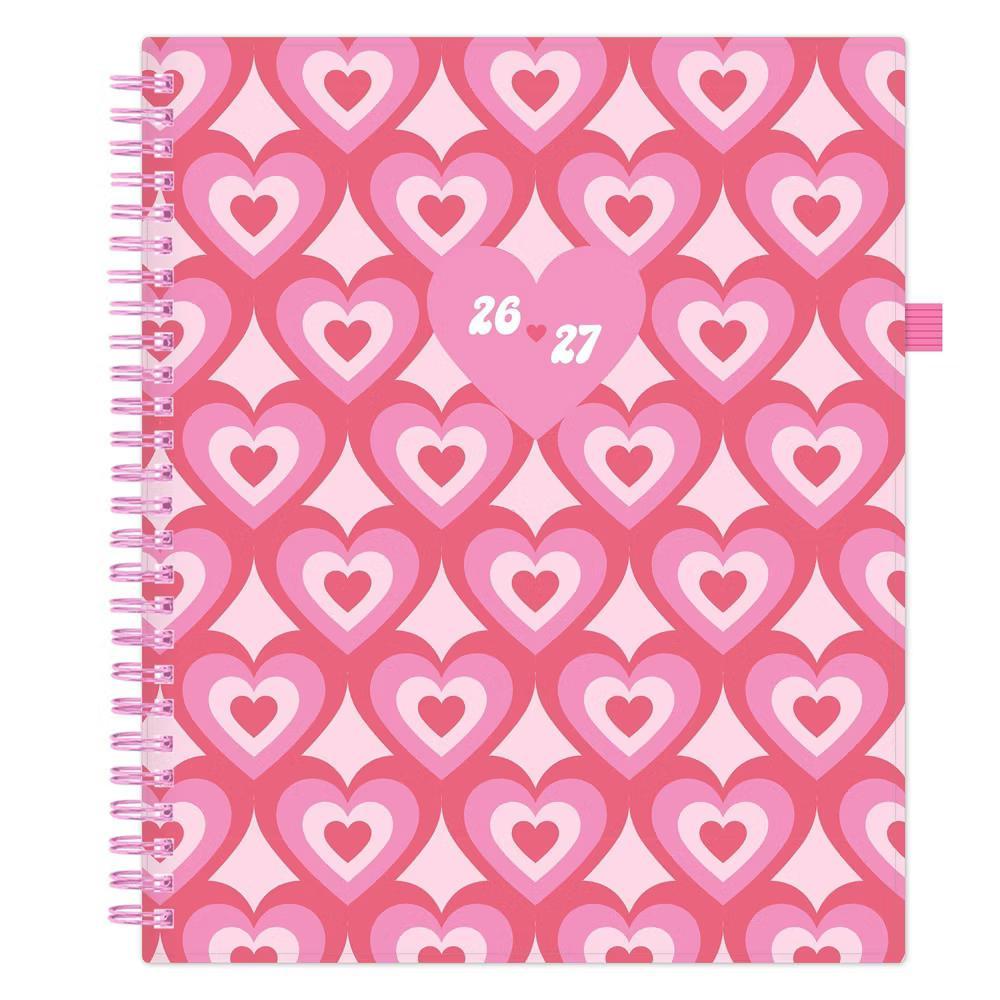 Blue Sky Your Year 7-12 Grade Weekly/Monthly Planner Wirebound 7"x9" Pink Heartsy - Image 8