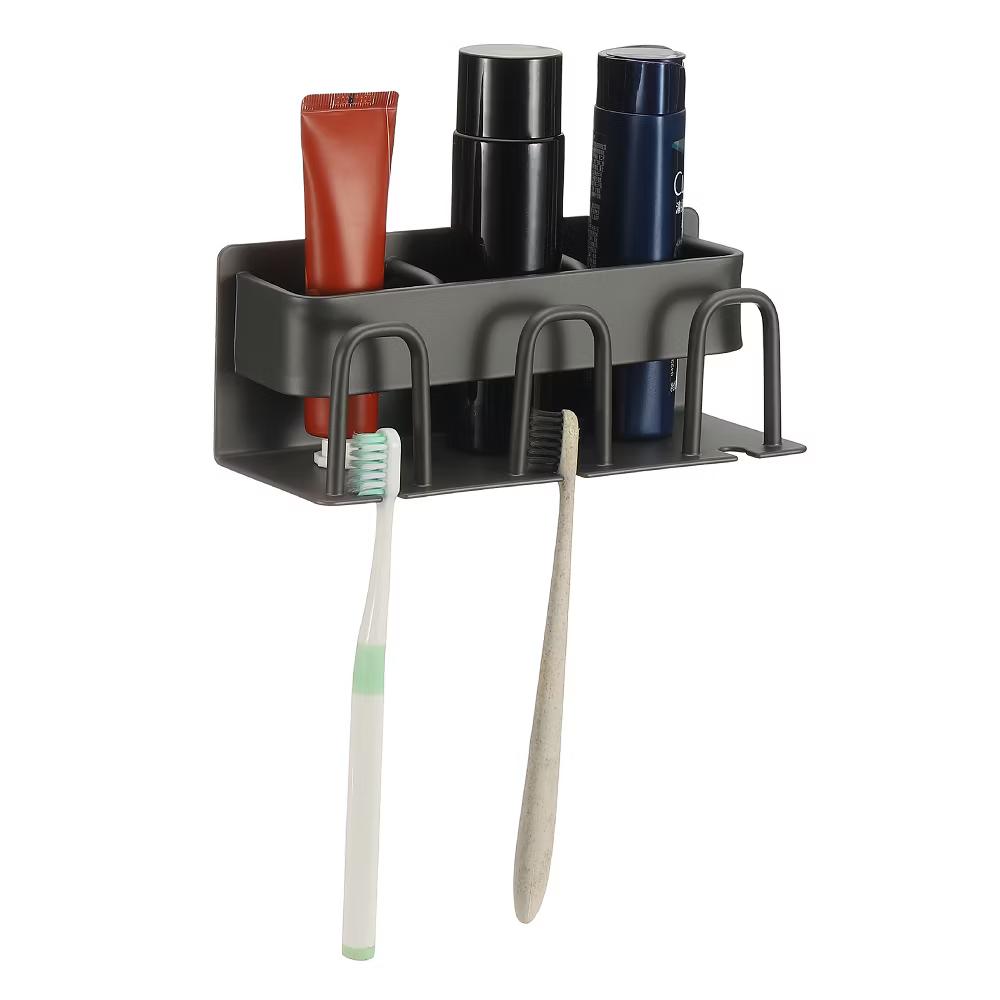 Durable Material No-Drill Installation Practical Design Versatile Use Toothbrush Holder - Image 32