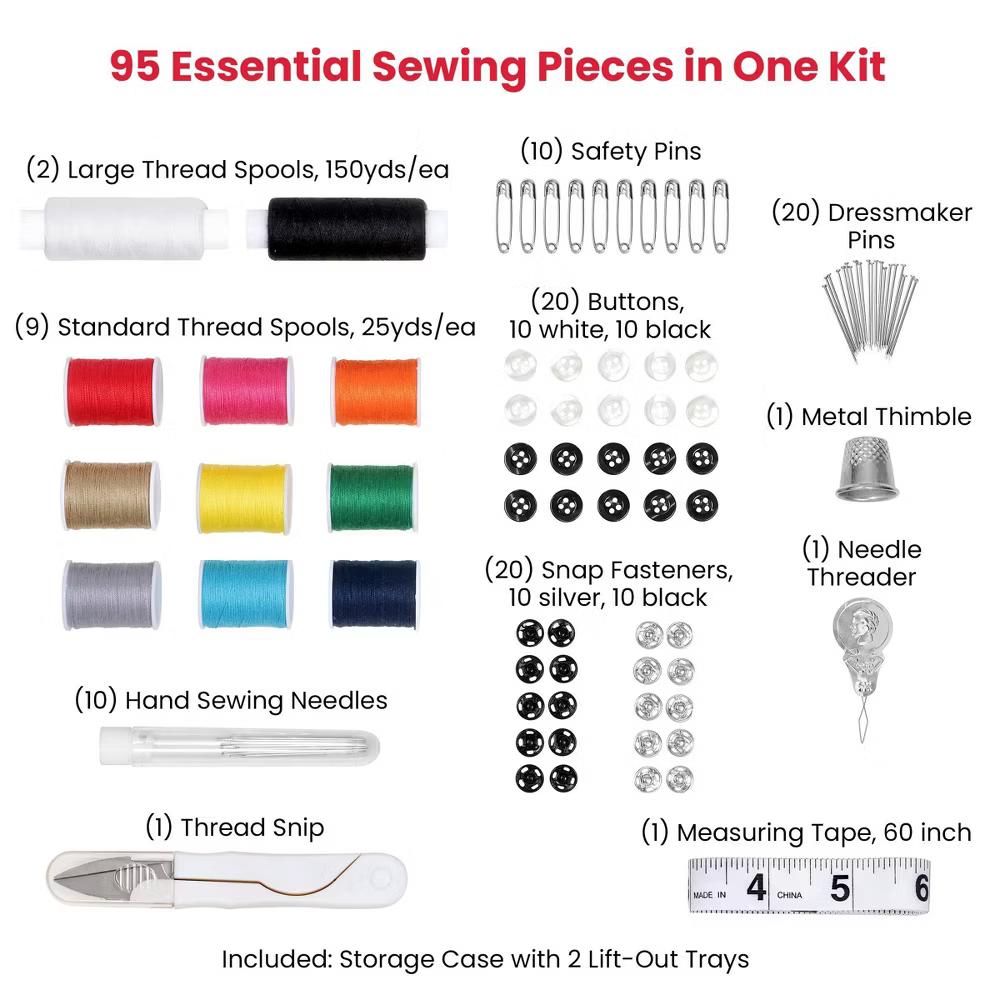 Singer 95pc MM Sewing Kit Stack - Image 3
