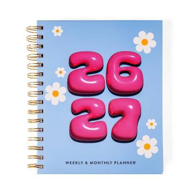 Pulsar Eco Products 2026-2027 6"x8" Puffy Numbers Medium Hardcover Planner