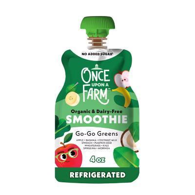 Once Upon A Farm Go-Go Greens Organic Dairy-Free Kids' Smoothie - 4oz Pouch - Image 5