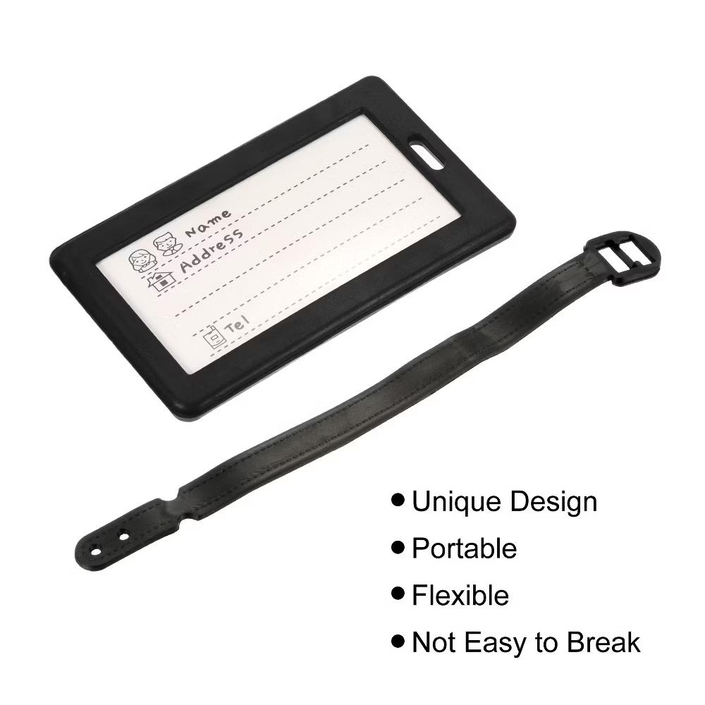Adjustable Strap Backpack Travel ID Luggage Tags 2 Pcs - Image 4