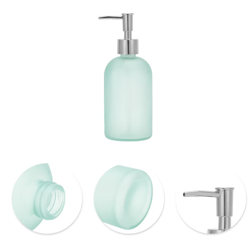 Reusable Cylinder Frosted Soap Dispenser 1 Pc - Image 34