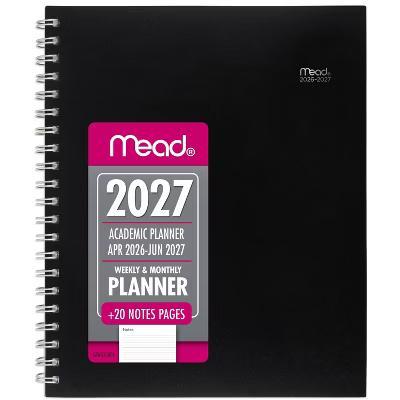 Mead 8.5"x11" 2026-2027 Basic Large Weekly/Monthly Black - Image 4