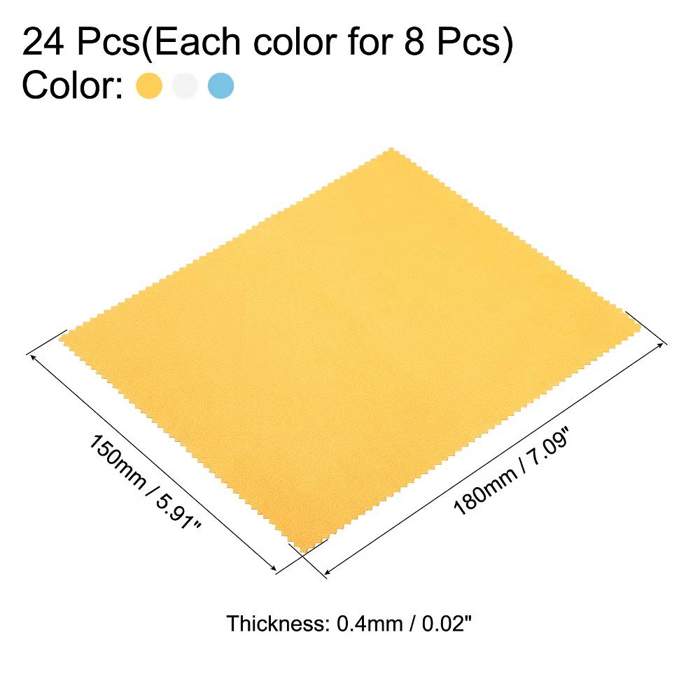 Camera Lens Eyeglasses Screens Microfiber Cleaning Cloths 7" 6" 24 Pcs - Image 4