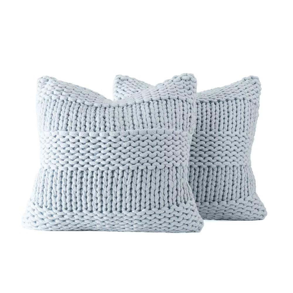 Cozy Chunky Knit Throw Pillow Cover And Pillow Insert - Image 65