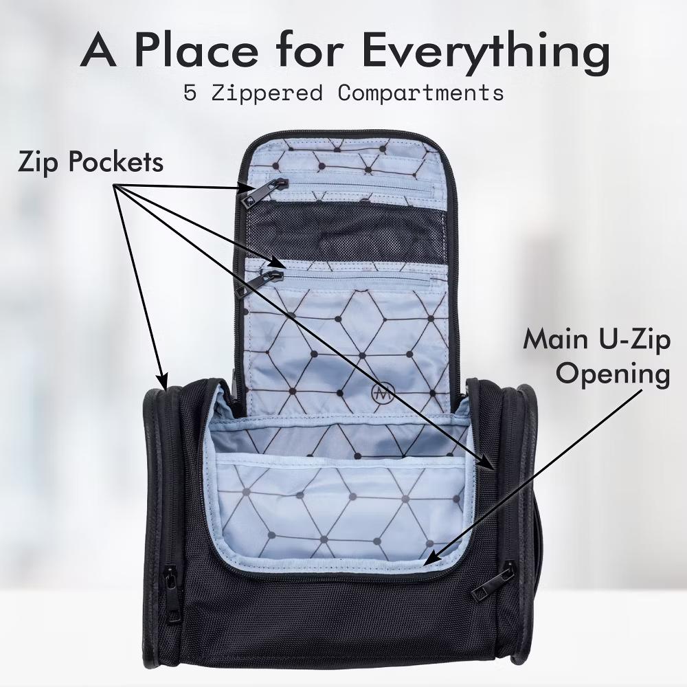 Merzon Dopp’r Ganger Travel Toiletry Kit Durable Organizer for Grooming & Travel Essentials