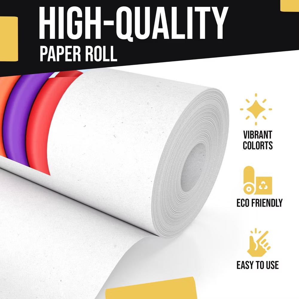 Exquisite Colored Kraft Paper Roll 17.5 In 110 Ft Kraft Wrapping Paper Craft Paper Shipping Paper Kraft Paper Roll Gift Wrap - Image 61