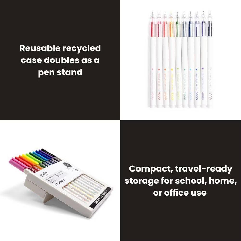 Evolve 10pk Fineliner Pen Brights See-Through, Teacher Supplies - Image 7