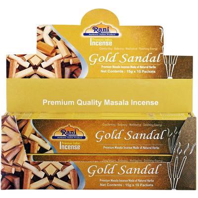 Gold Sandal Incense (Premium Masala Incense Made of Natural Herbs) - Authentic Indian Products - Image 8