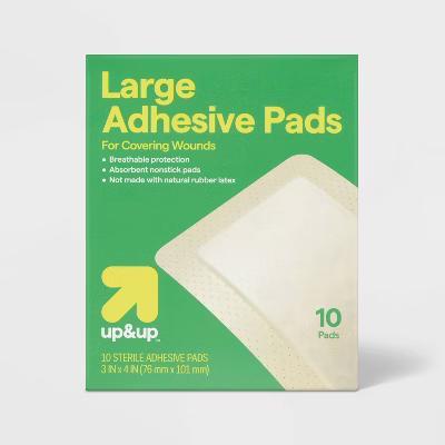 Large Adhesive Pad Flexible Fabric Bandages - 10ct