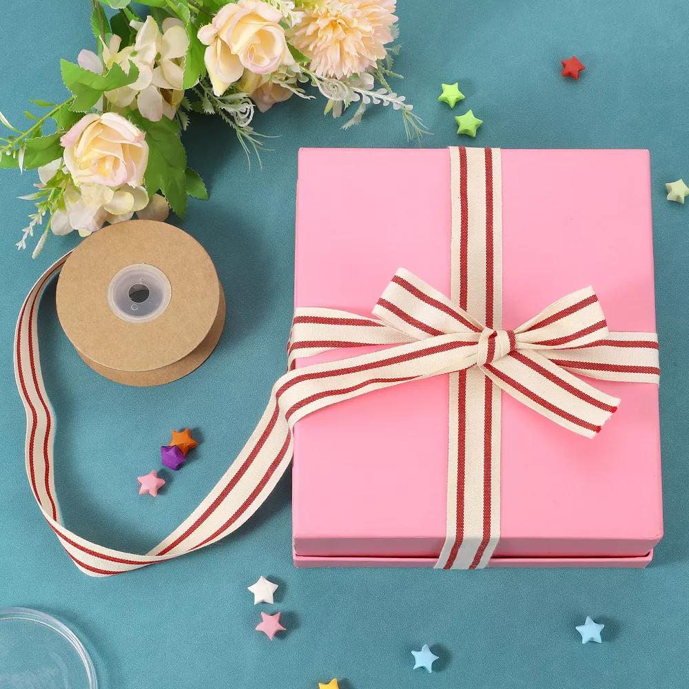Cotton Fabric Striped Grosgrain Craft Embellishments Ribbon 10 Yard - Image 6