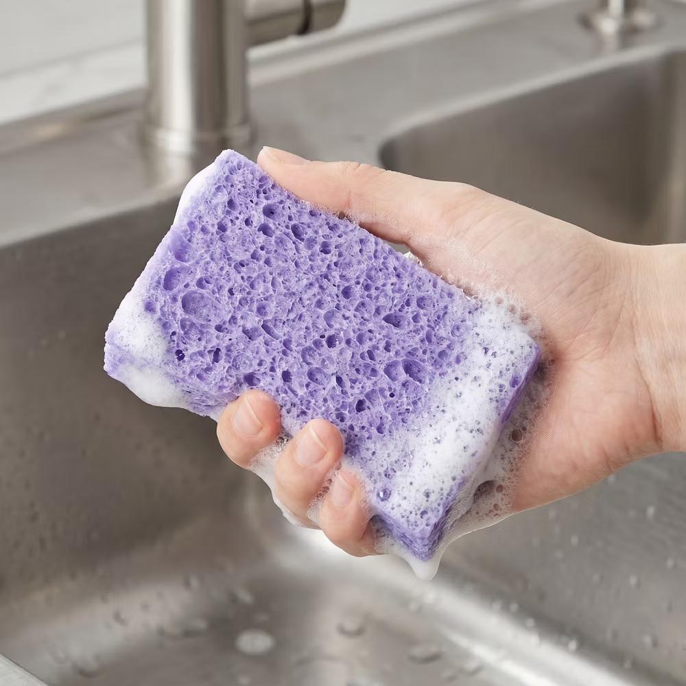 Kitchen Household Cleaning Non-Scratch Cleaning Sponge 6 Pcs - Image 39
