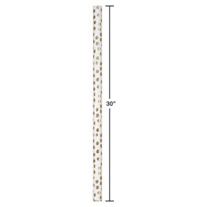 20 Sq Ft Gold Dots Wrapping Paper