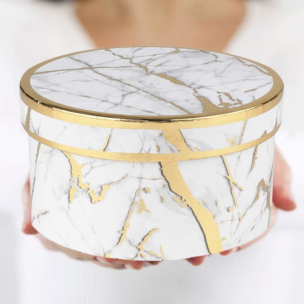 Home Collection Set of 4 Marble White Nesting Gift Boxes - Image 2