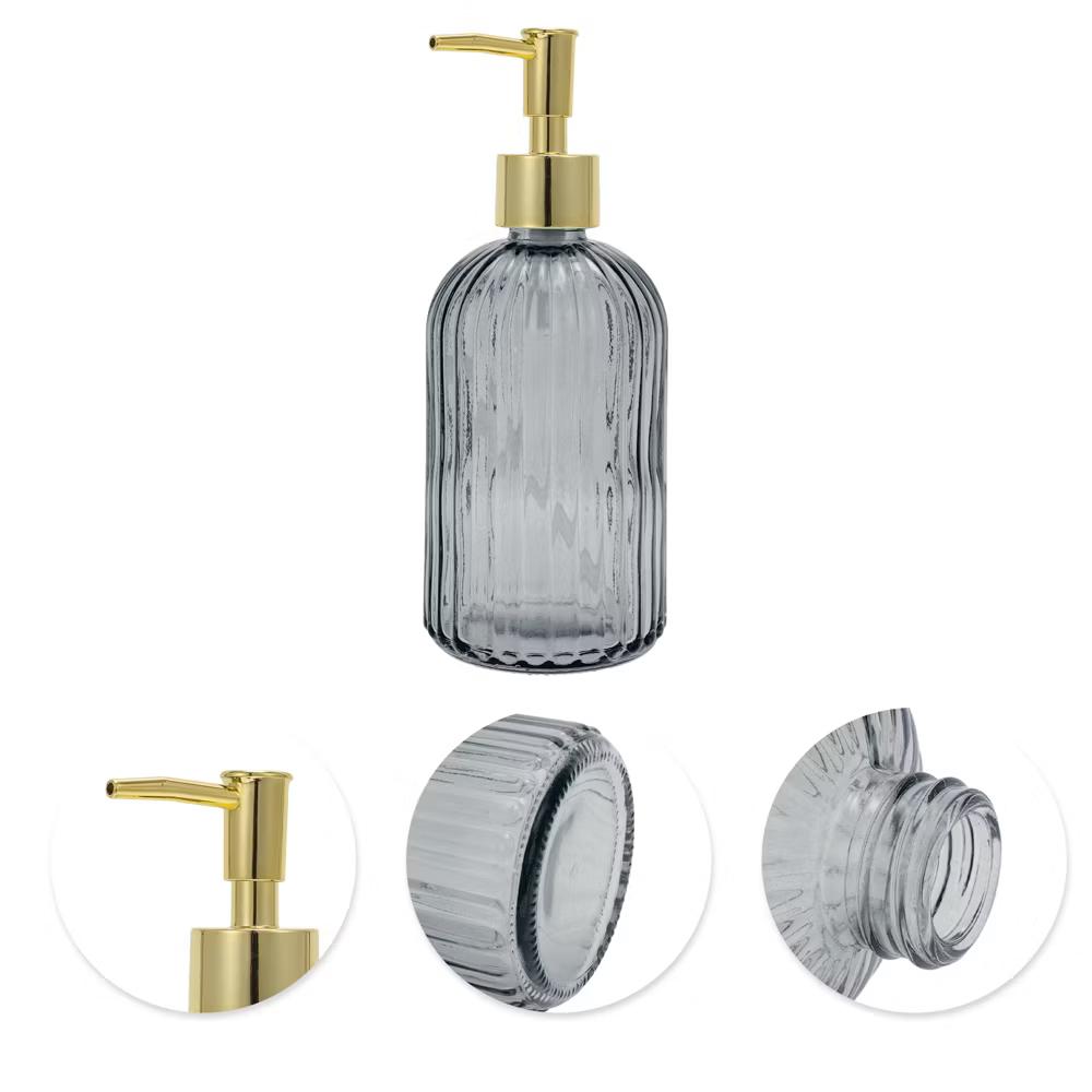 Convenient Vertical Stripe Soap Dispenser 13.53oz 1 Pc - Image 22