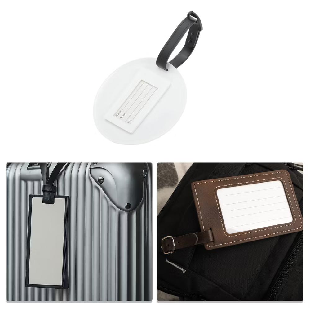 Circles Luggage Tag Blue 1 Pc - Image 3