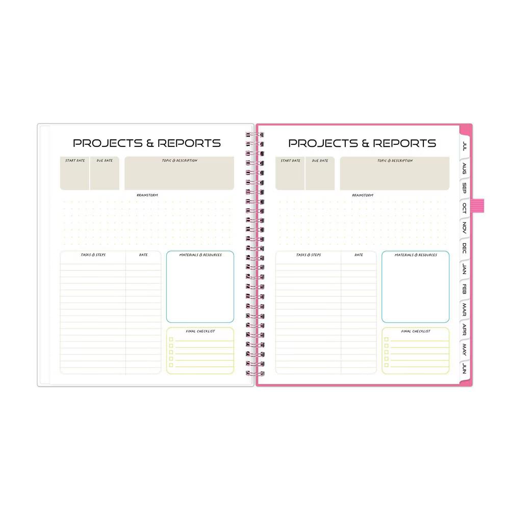 Blue Sky Your Year 7-12 Grade Weekly/Monthly Planner Wirebound 7"x9" Pink Heartsy - Image 10
