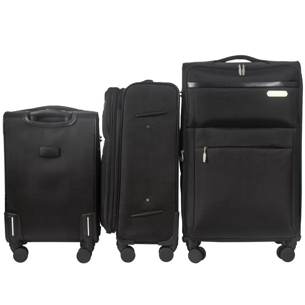 3-Piece Softside Luggage Set with Built-in Lock, Expandable Lightweight Suitcases with Spinner Wheels (20/24/28 Inch) - Image 3