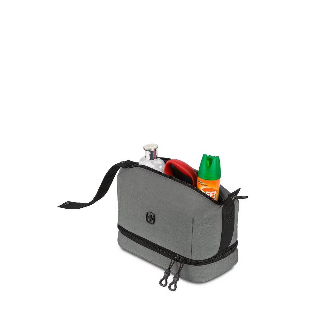 Deluxe Travel Dopp Kit - Gray: Toiletry Organizer with Mesh Pocket - Image 6