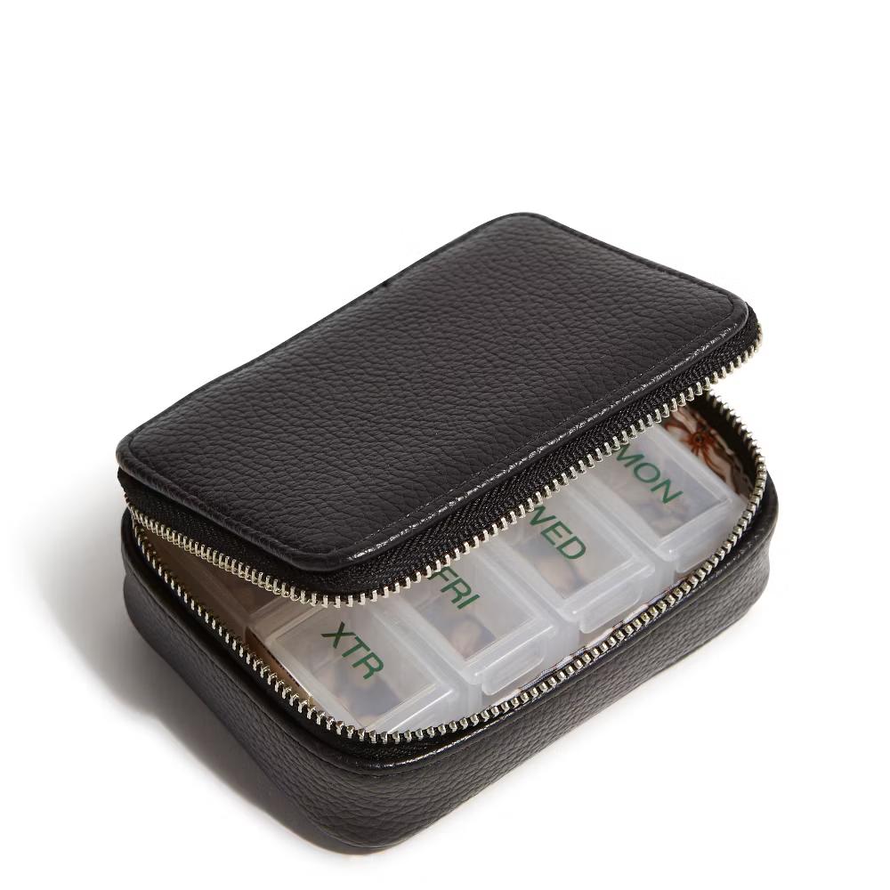 Women's Outlet Faux Leather Essential Travel Pill Case - Image 9