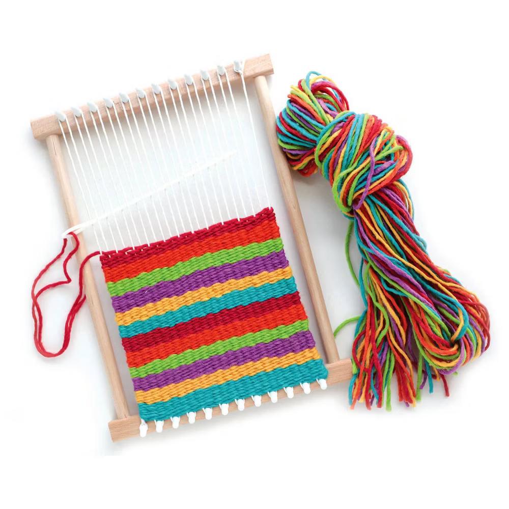 Friendly Loom Discover Weaving with PegLoom: DIY Craft Kit for Kids 10- Includes Needle, Yarn, Loom & Instructions - Image 5