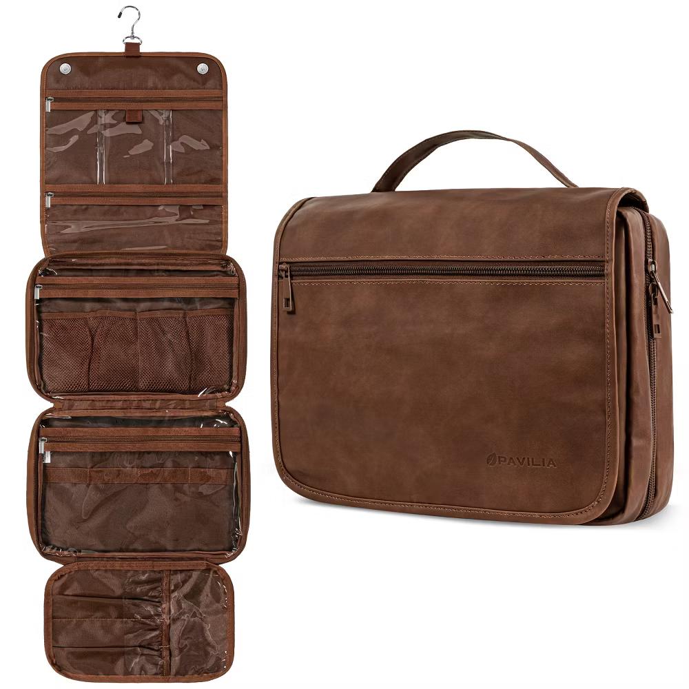 Hanging Toiletry Bag Women Men, Foldable Large Travel Cosmetic Organizer, Water Resistant Makeup Toiletries Essentials Kit - Image 17