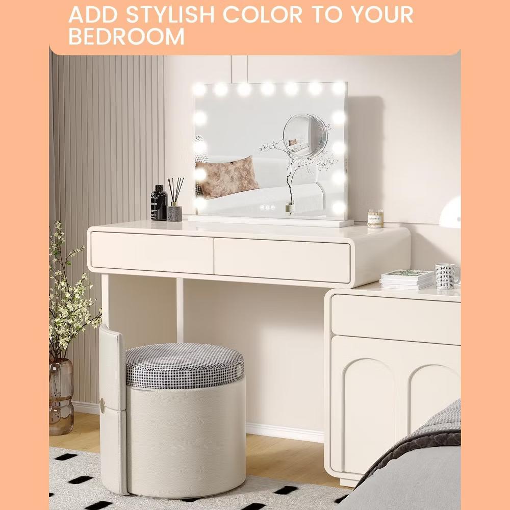LED Vanity Mirror – Touch Control 3 Light Modes, Dimmable & 360° Rotation Makeup Mirror for Bathroom/Bedroom (1-Piece) - Image 15