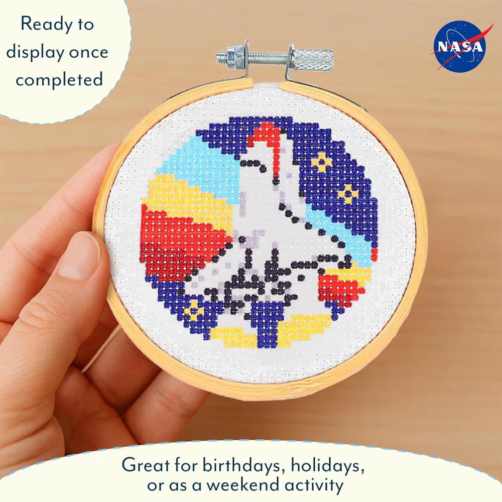 NMR Distribution NASA Space Shuttle Cross Stitch Embroidery Kit | 3.5 Inches - Image 7