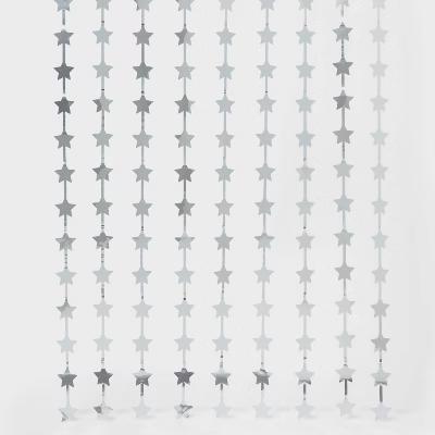 Star Foil Party Backdrop Decoration Silver - Image 3