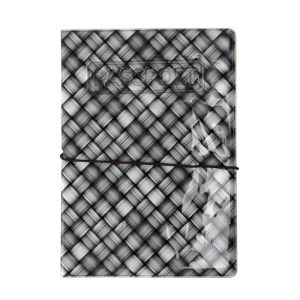Woven Plaid Passport Holder 1 Pc