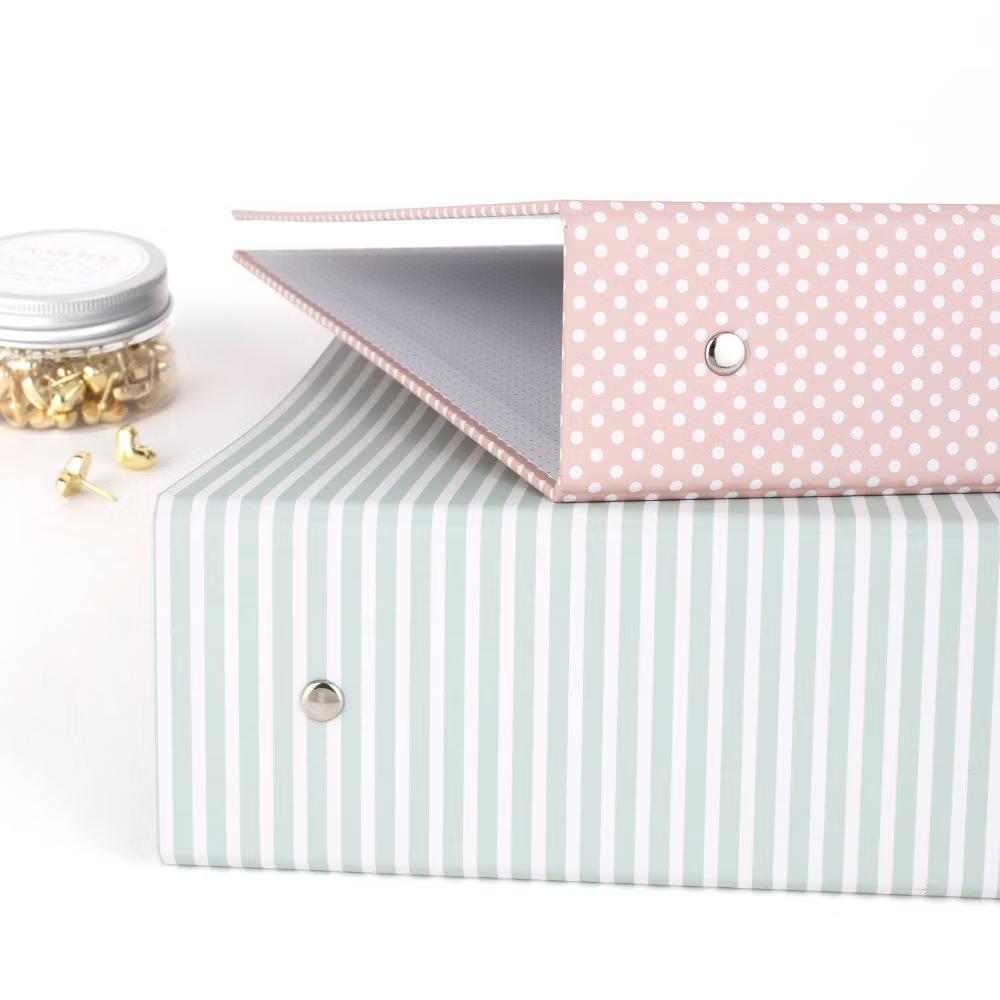 Essentials 1" Ring Binder Light Pink Dot - Image 3