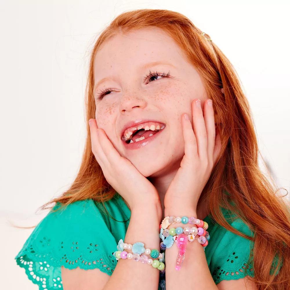 Creativity for Kids Mermaid Bead Jewelry Jar: Craft Kit with Beads & Cord for Ages 6 - Image 4