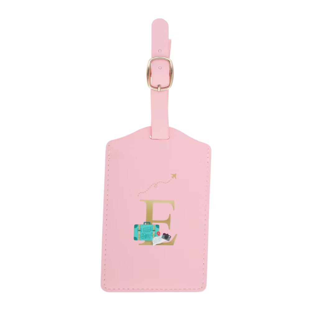 Letter Luggage Tag Pink 1 Pc - Image 23