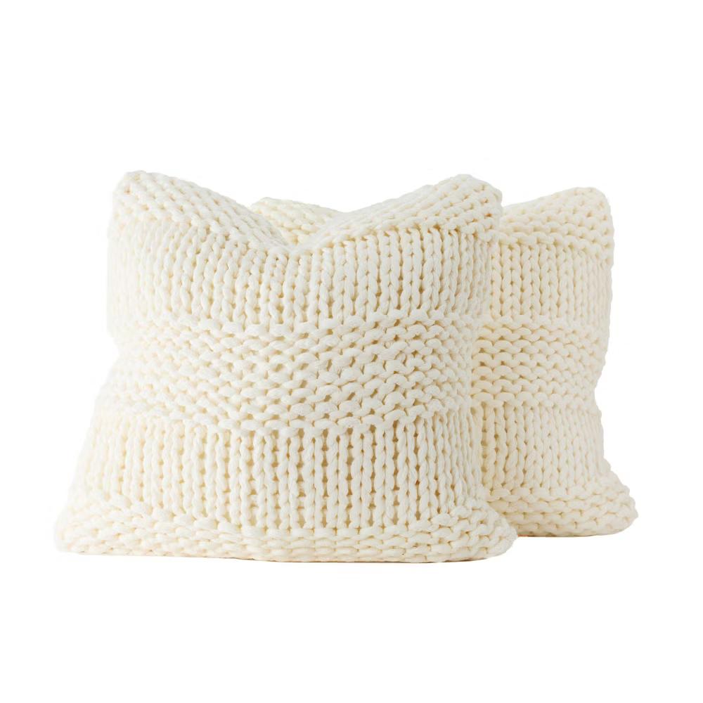 Cozy Chunky Knit Throw Pillow Cover And Pillow Insert - Image 60