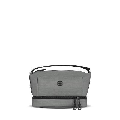 Deluxe Travel Dopp Kit - Gray: Toiletry Organizer with Mesh Pocket