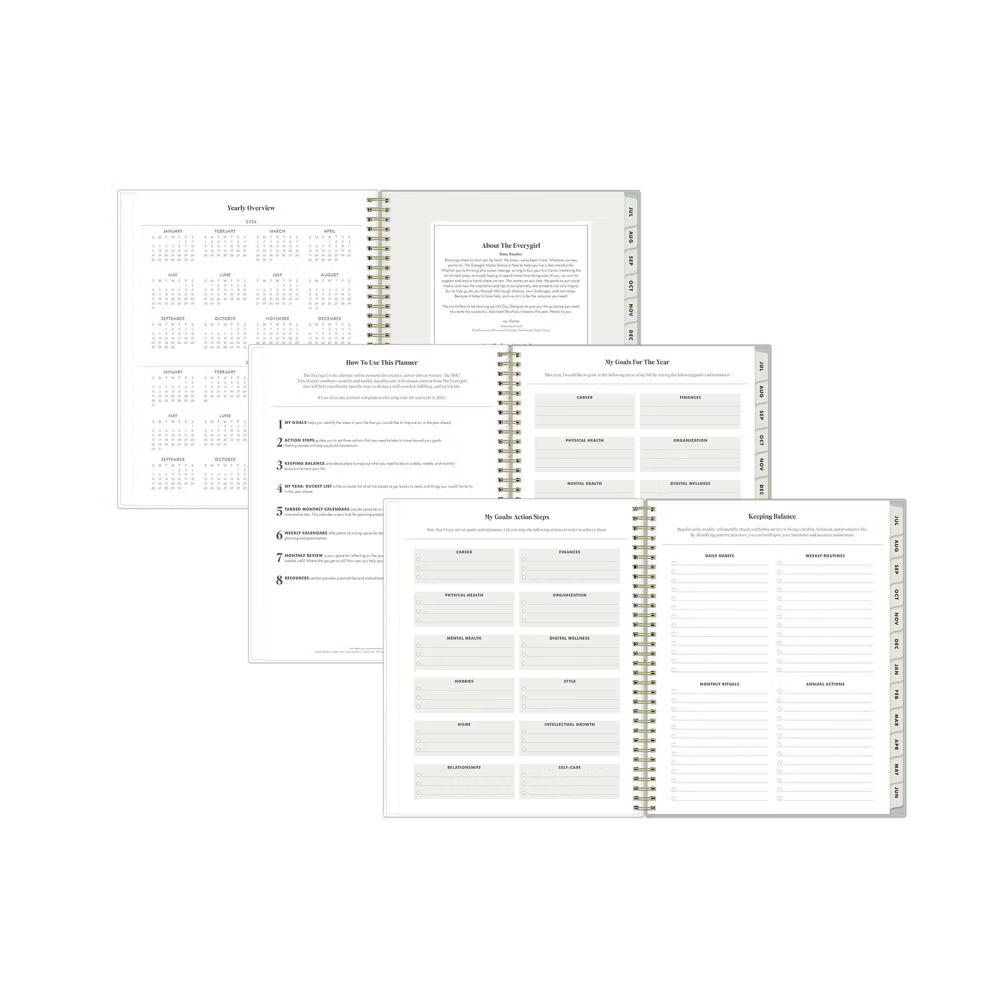 The Everygirl 8.5"x11" 2026-2027 Weekly/Monthly Planner Solid Soft Sage Safety Wirebound - Image 6