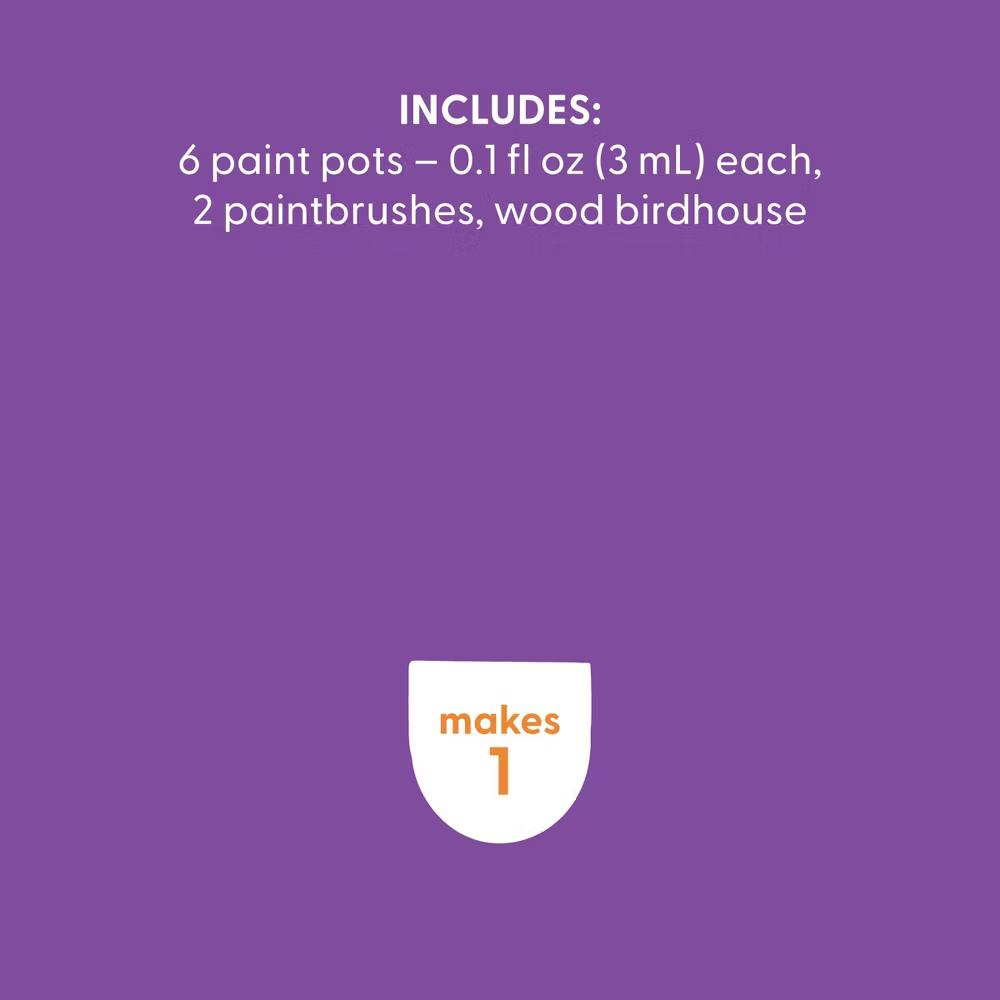 Wood Camper Bird House Painting Craft Activity Kit - Image 4